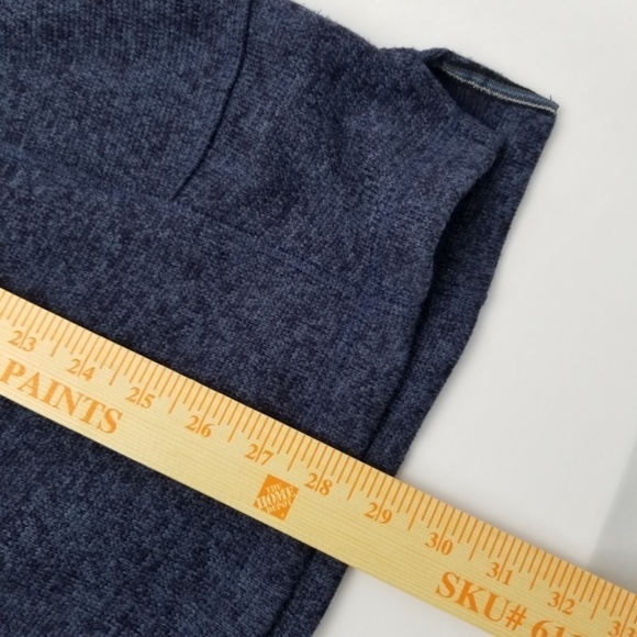 WOOLRICH- Women's L Original Outdoor Wear Quarter Zip Fleece Blue Jacket - Picture 6 of 6